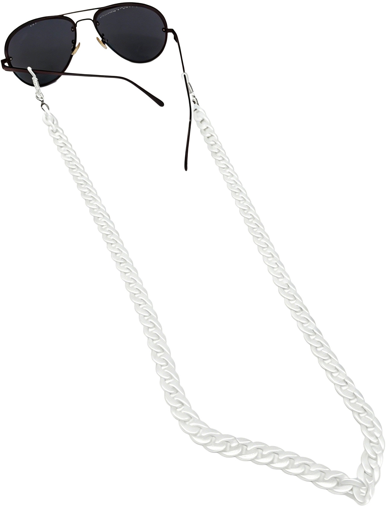 I-C10.1 GL2620-012-7 Sunglass Chain White