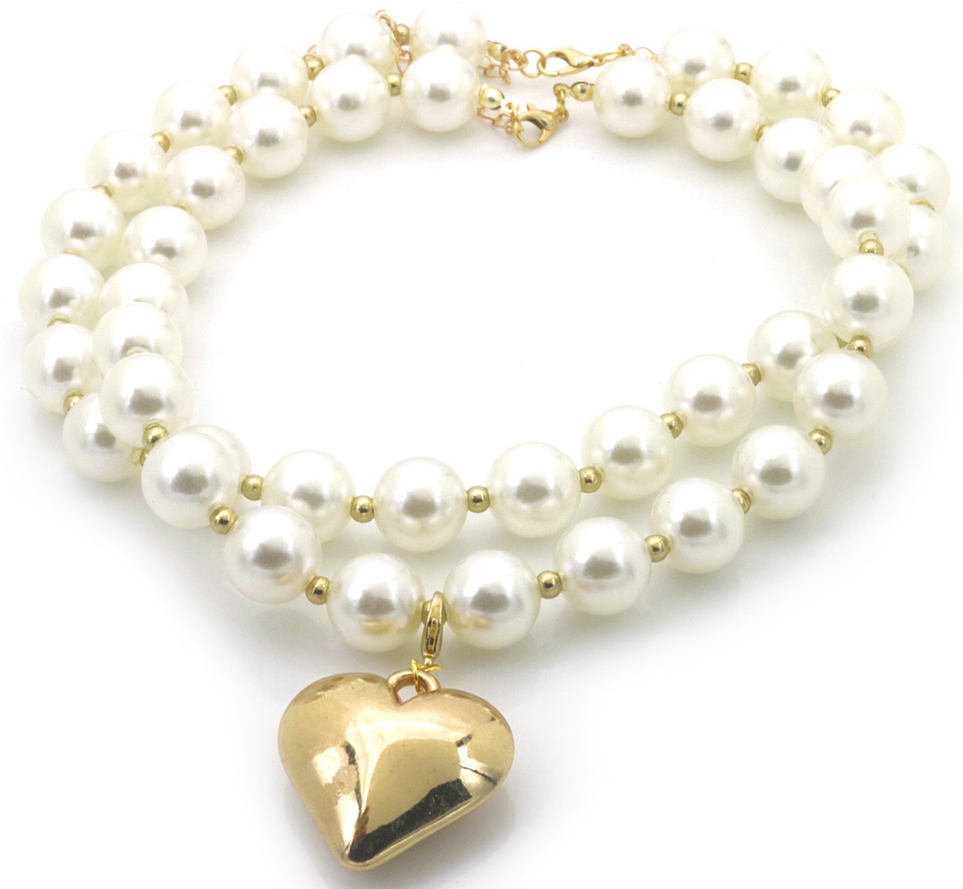 I-D25.1 N2458-014 Necklace Oversized Pearls Layered