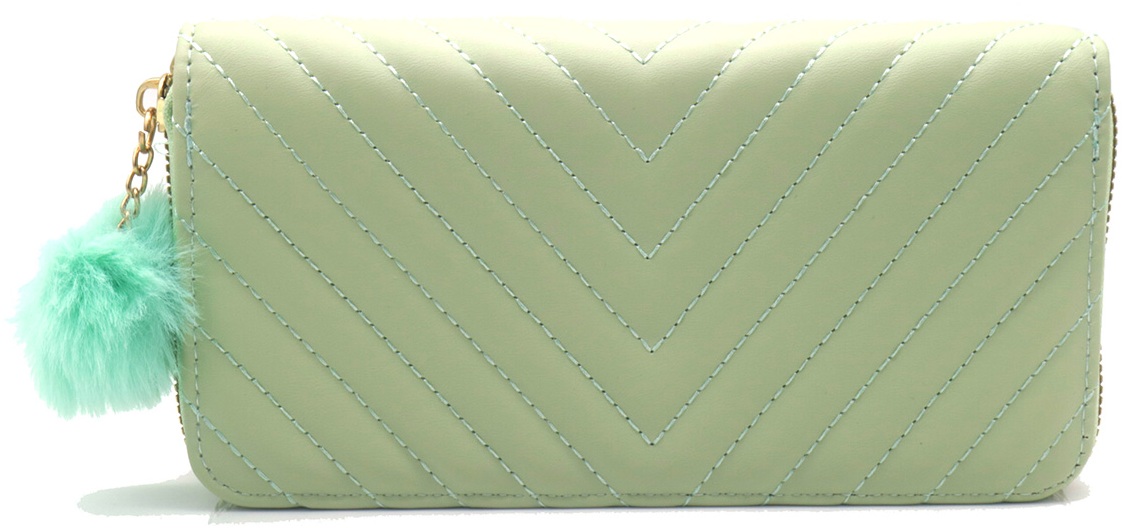 T-C2.2 WA009-022-3 Pu Wallet 20x10x4.5cm Green