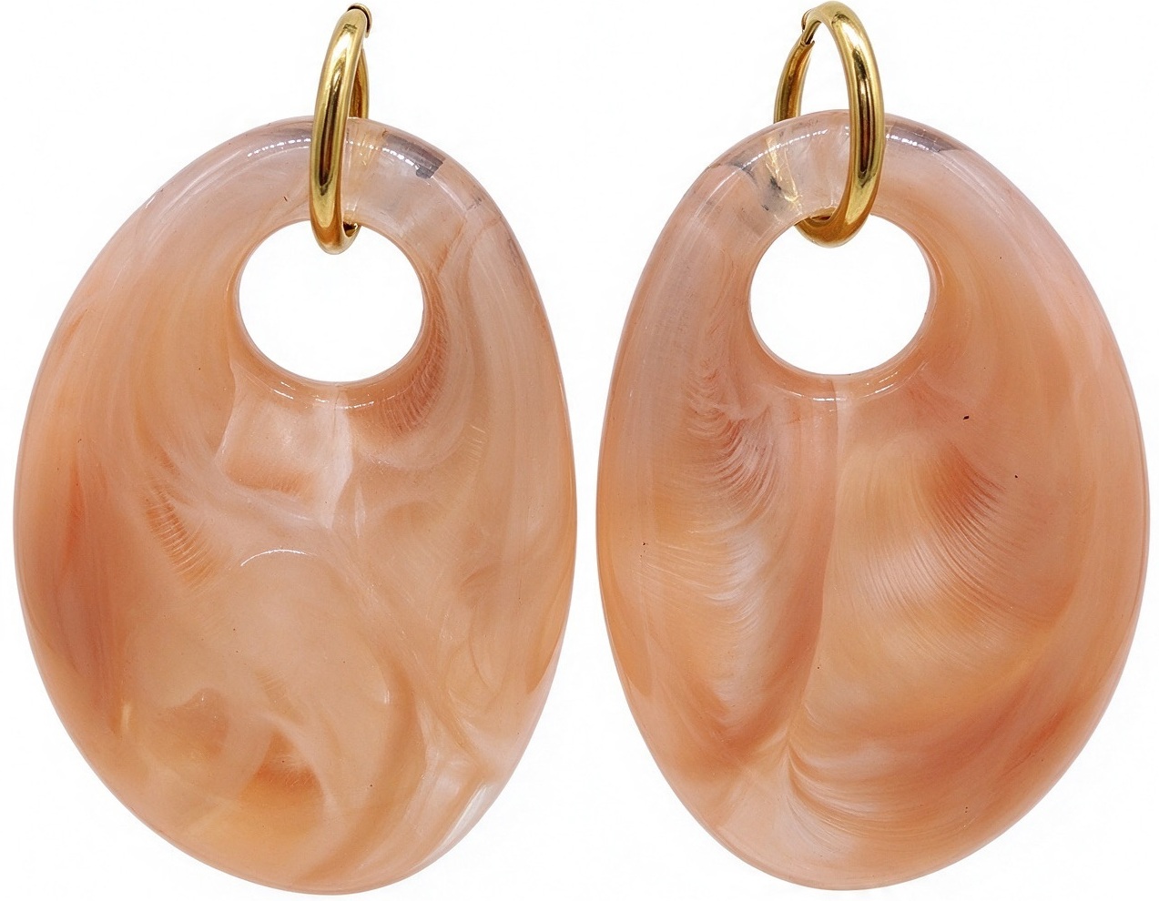 C-C23.2  E2643-051G-2 S. Steel Earring 5cm Pink