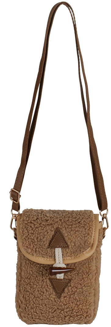 R-I3.2 BAG1021-036-1 Shoulder Bag Teddy 21x16cm Brown