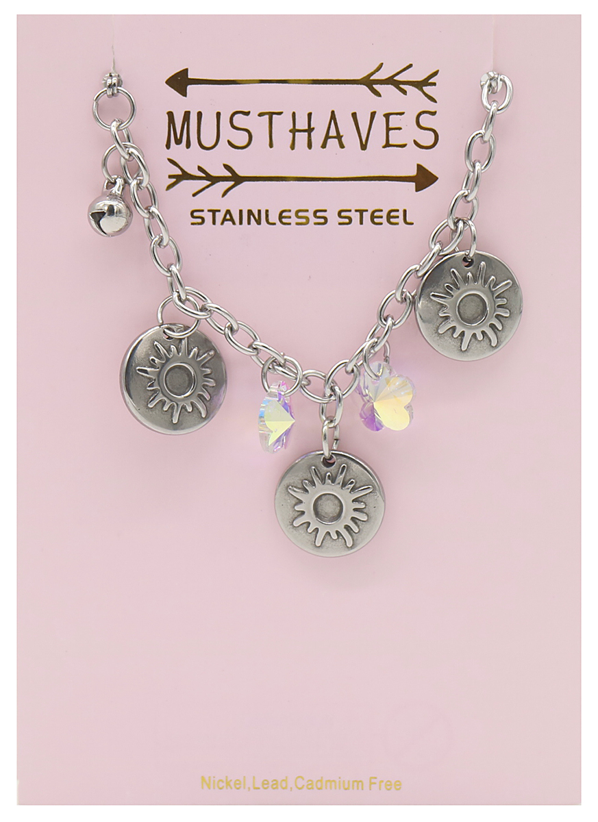 E-E20.5 B2053-012 S. Steel Bracelet Sun 14-17cm For Kids E-E20.5 B2053-012 S. Steel Bracelet Sun 14-17cm For Kids