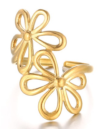 A-D20.4  R2643-033G S. Steel Ring Adjustable Flowers