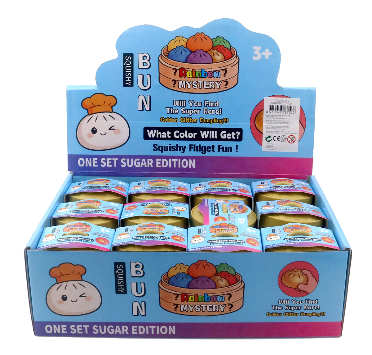 Y-A6.2 TOY2610-055 Sugar Squishy Dumpling 5cm - 24pcs