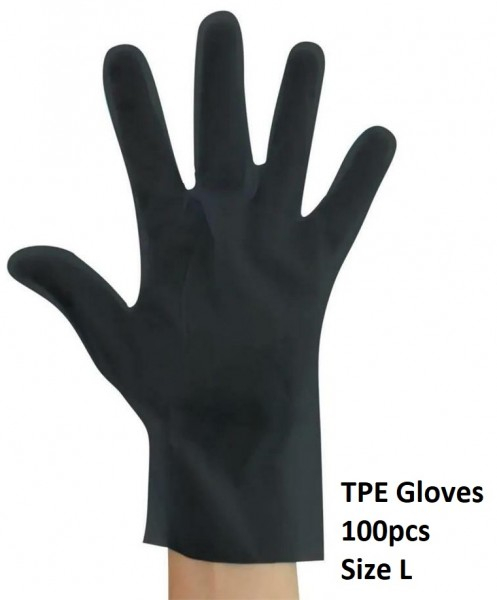 T-A3.2 TPE Disposable Gloves - Size L - 100pcs