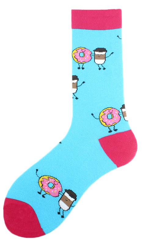 S-F3.3 SOCKS2246-033-24 Pair of Socks Size 38-45 Coffee-Donut