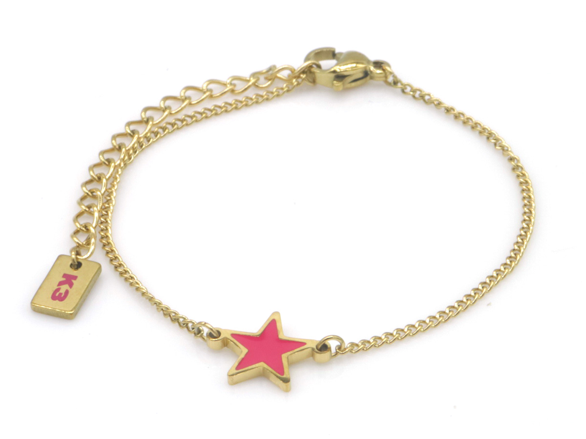 C-A6.3 K3-RBB002 S. Steel Bracelet Star