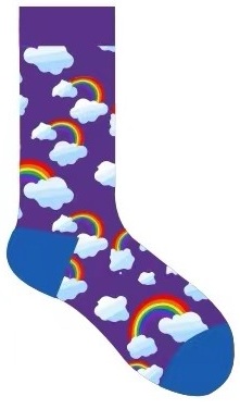 S-D8.3 SOCK2316-129 Pair of Socks Size 38-45 Rainbows