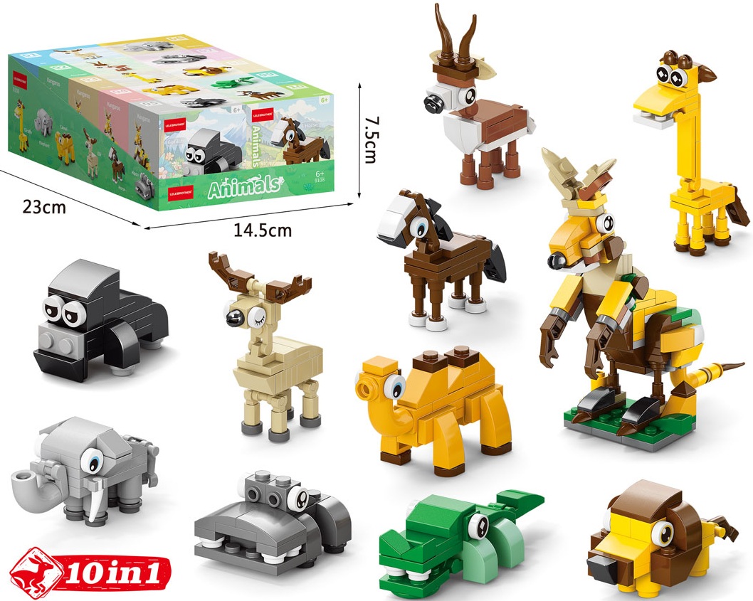 Z-F5.5  TOY9108 Building Blocks Sets 10 in 1 in display - 10pcs