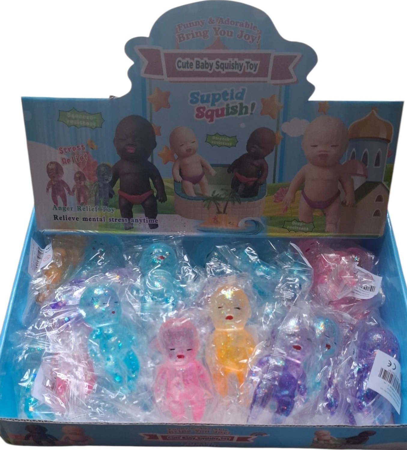 T-P2.2 Squishy Sugar Baby 10cm Glitter - 24pcs