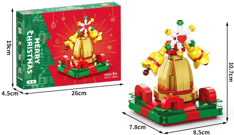 Z-F6.2  TOY8927-6 Building Block Set Christmas Bells