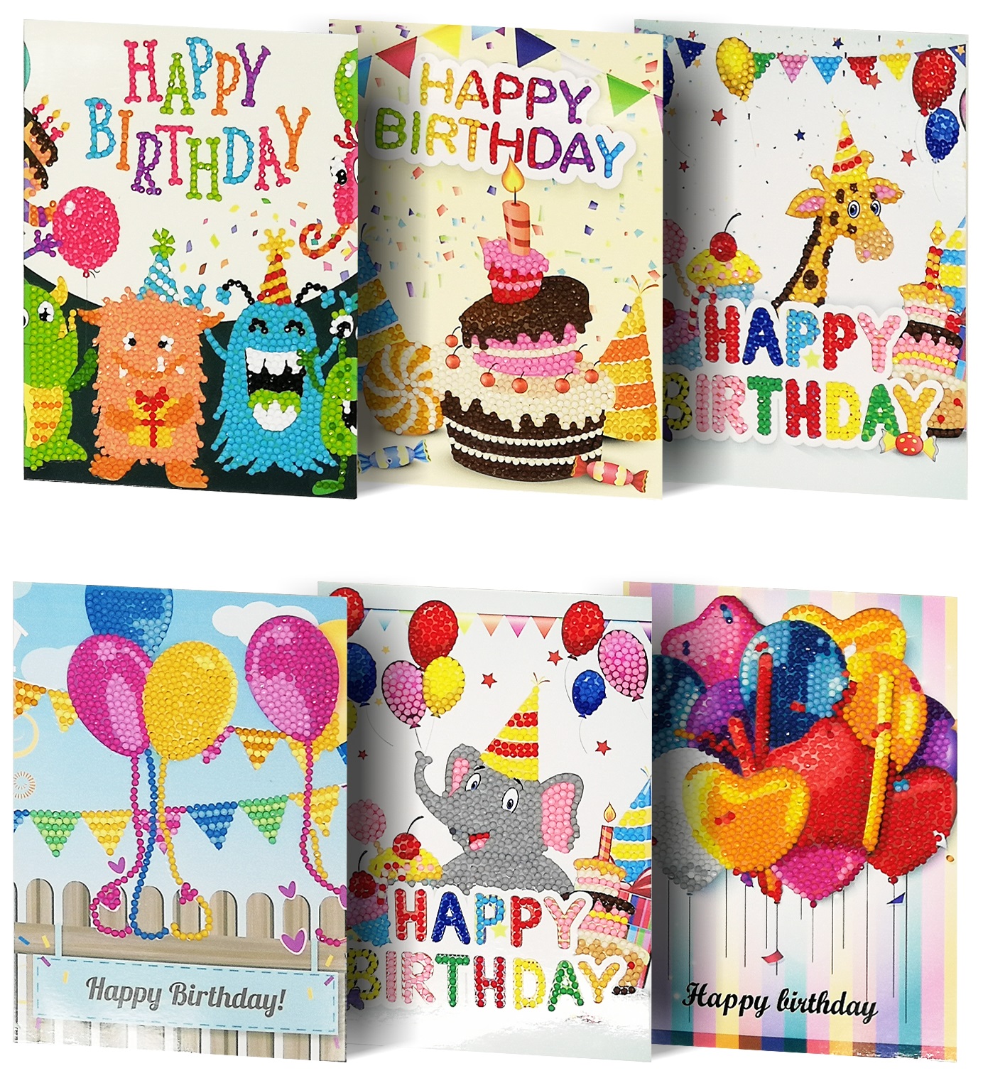 T-L6.1 KP01-6 Diamond Painting Postcard set 18x13cm 6pcs