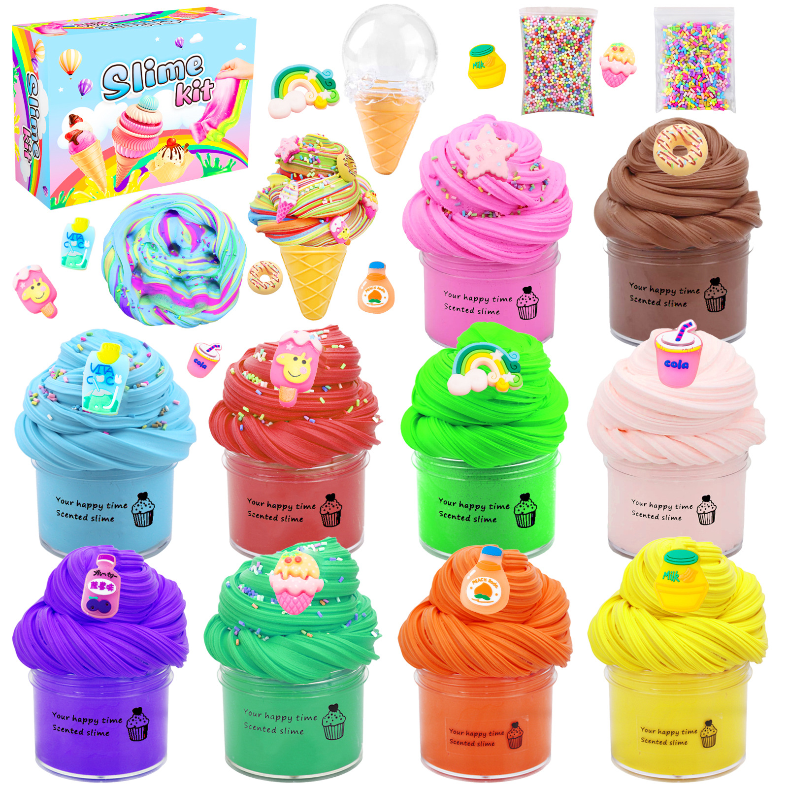 T-H3.2 T2258-014 Butter Slime Set 50ml - 10pcs