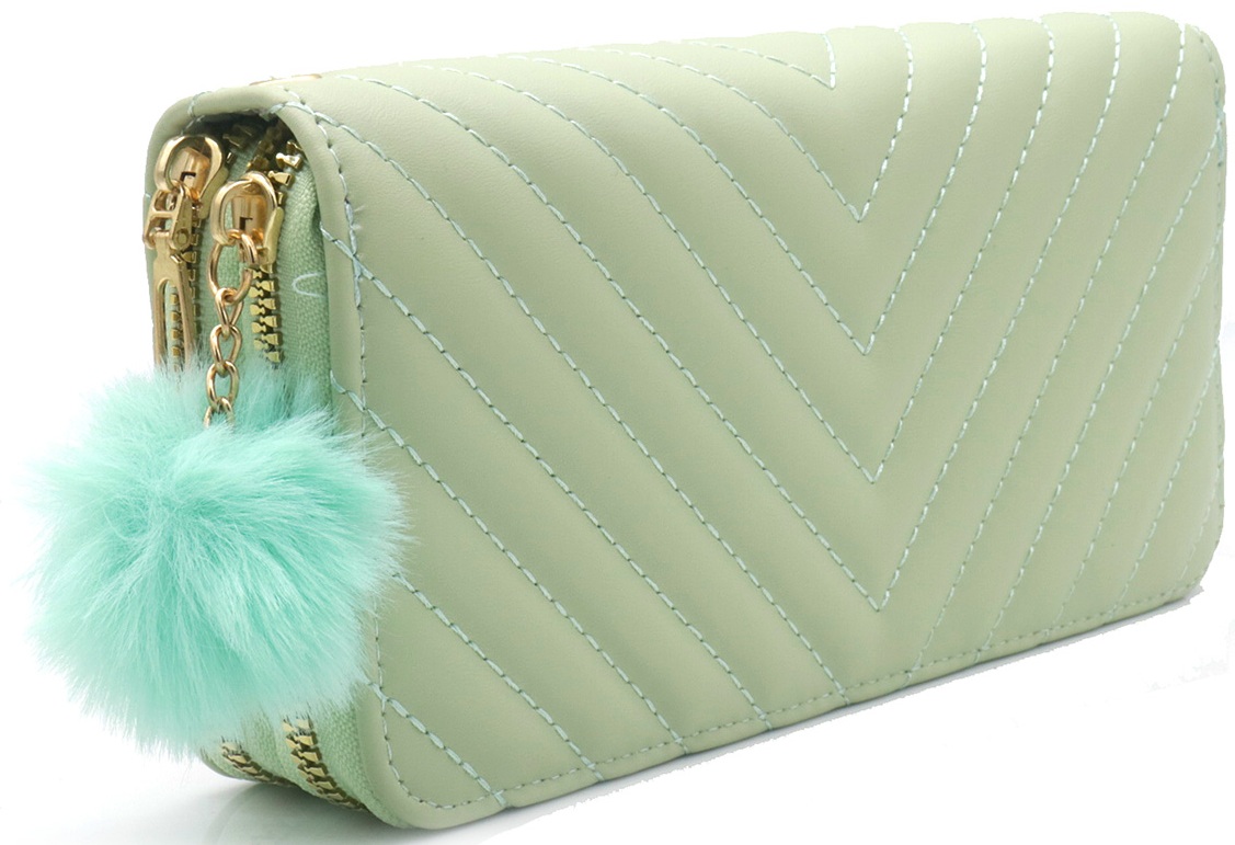 T-C2.2 WA009-022-3 Pu Wallet 20x10x4.5cm Green