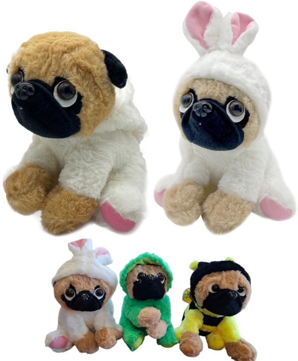 Y-D5.4 TOY1151-002 Plush Dog 20cm - MIxed Designs - 1pc