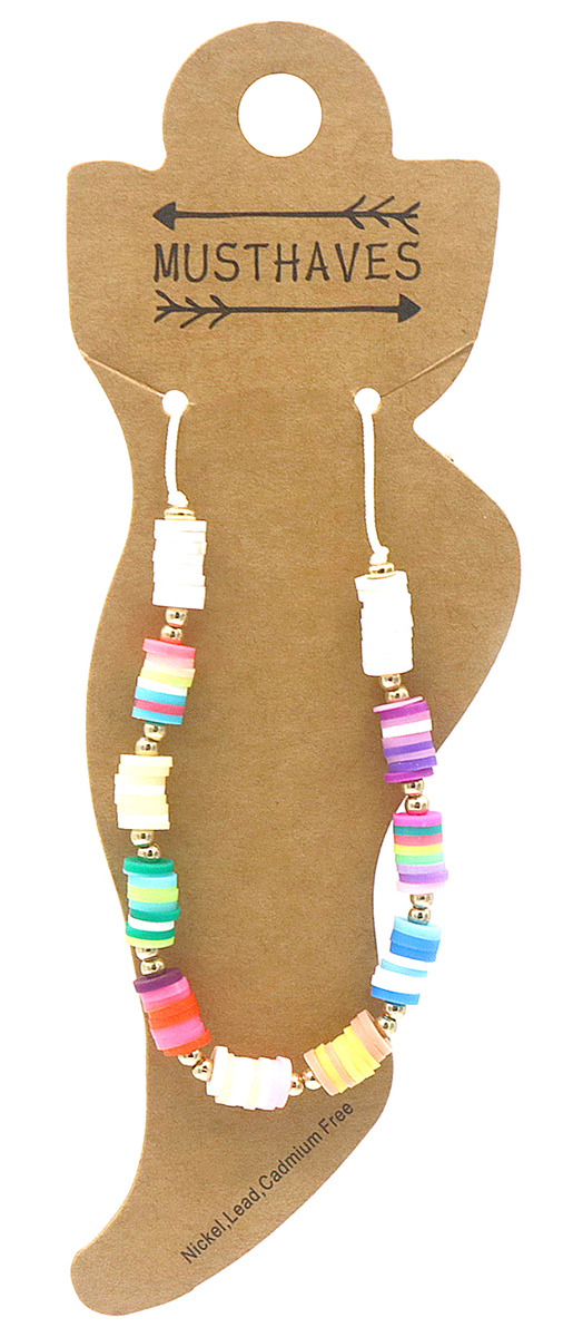 B-F24.2 ANK830-073 Anklet Beads Multi Color