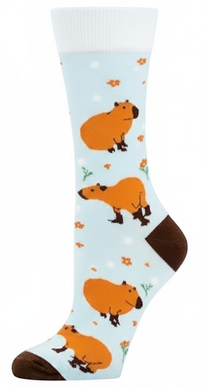 S-J5.2 KS25107-005 Pair of Socks Size 36-43 Capybara