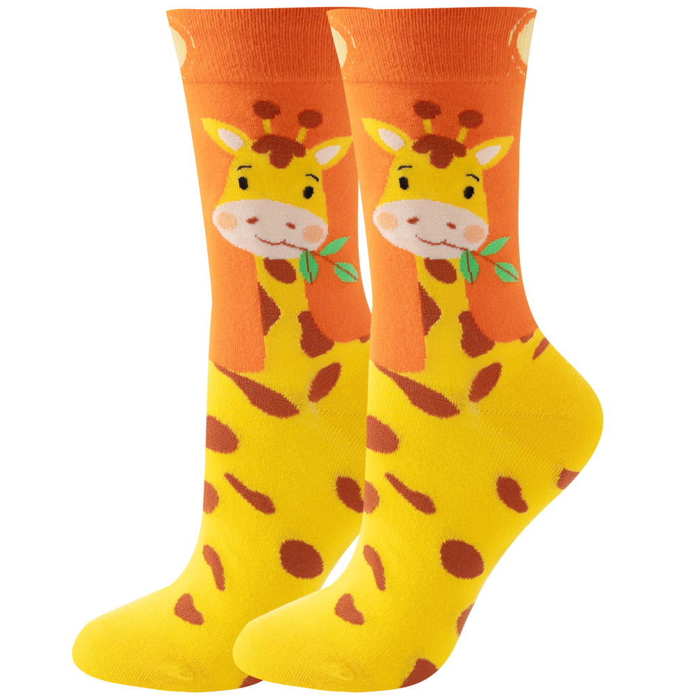 S-E4.3  SOCK2512-090 Pair of Socks Size 36-43 - Giraffe
