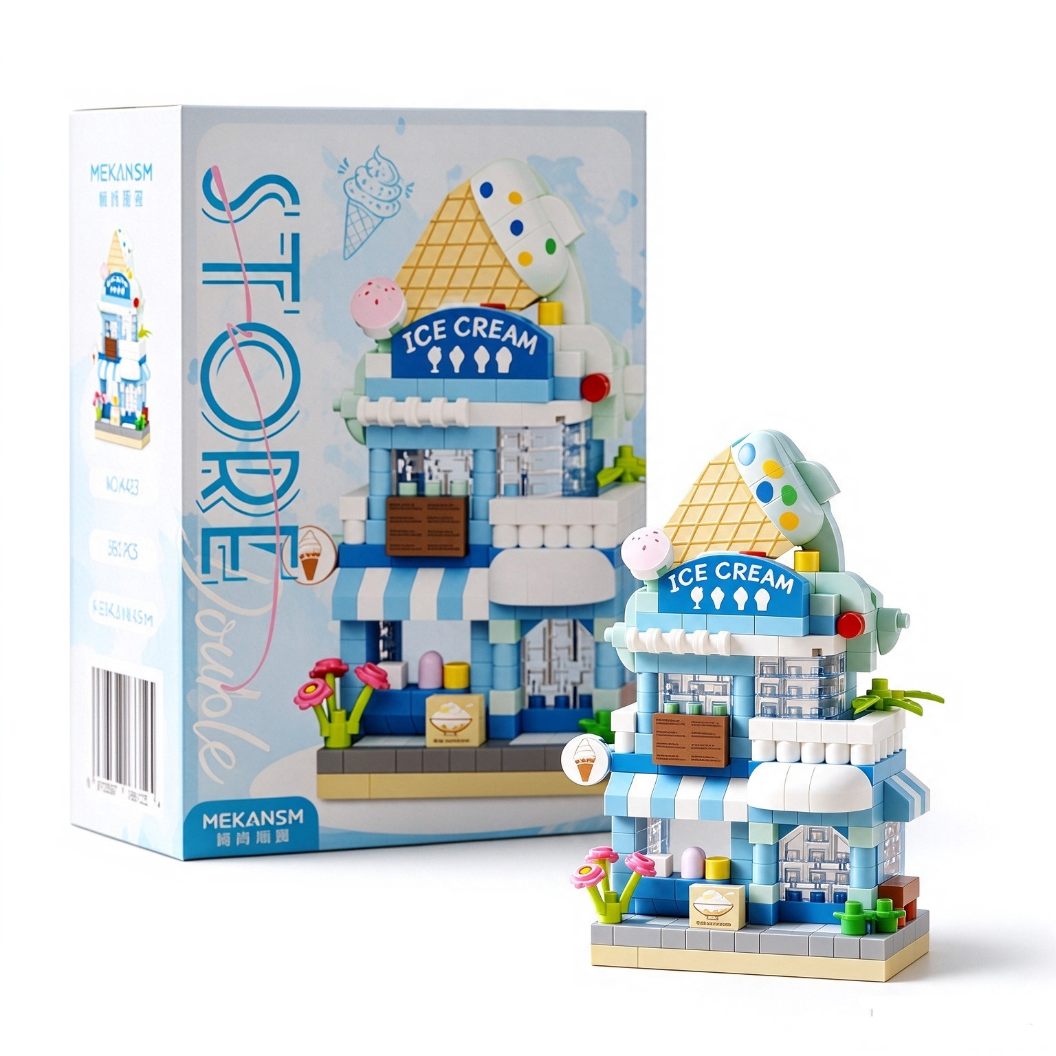 K-D3.2 S44 Mini Building Blocks Food Stalls - 6pcs