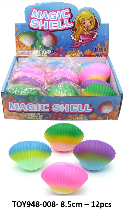 Q-J4.1 TOY948-008 Squishy Shell 8.5cm - 12pcs