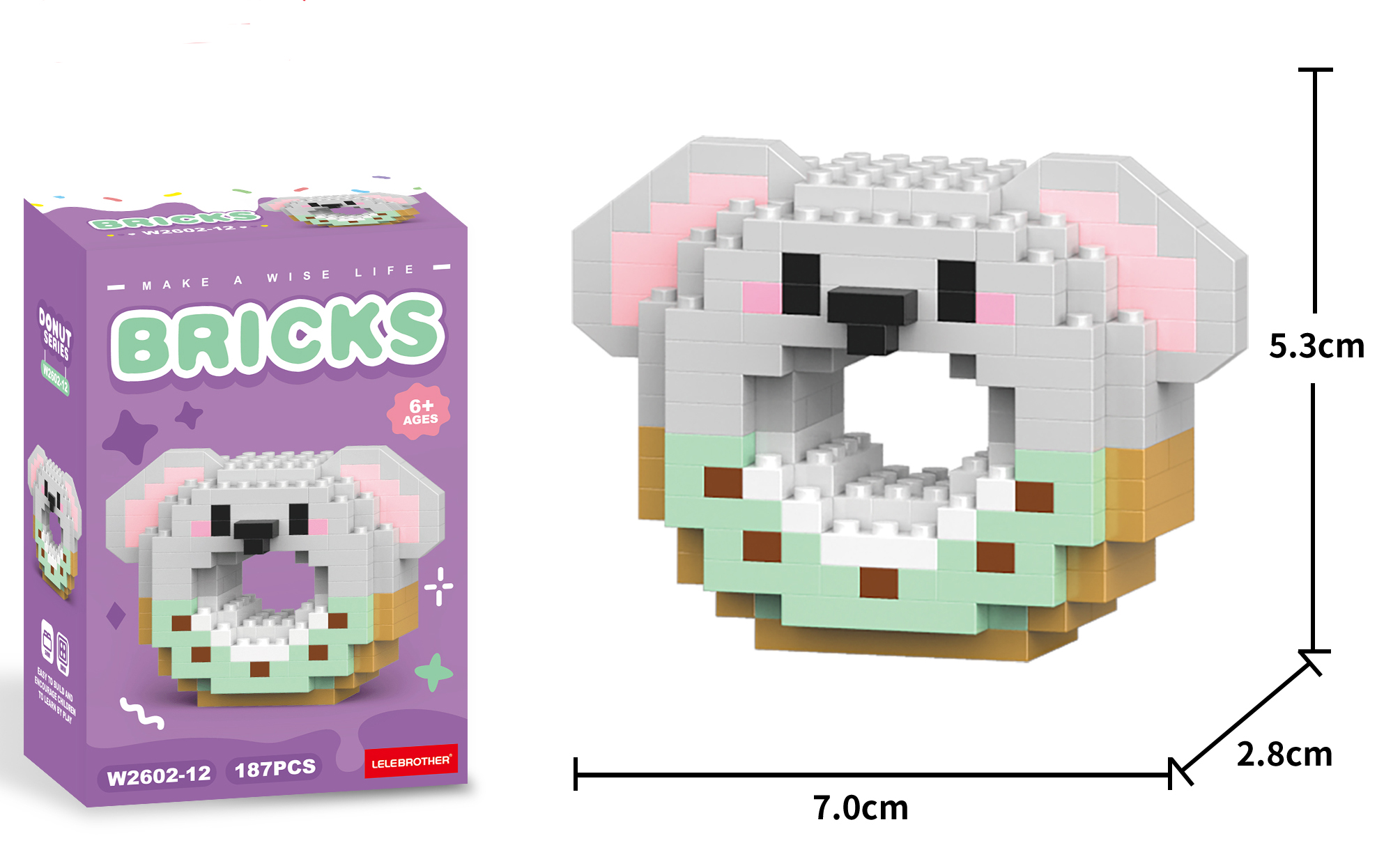 X-A1.2 W2602-12  Mini Building Block Set Koala X-A1.2 W2602-12  Mini Building Block Set Koala