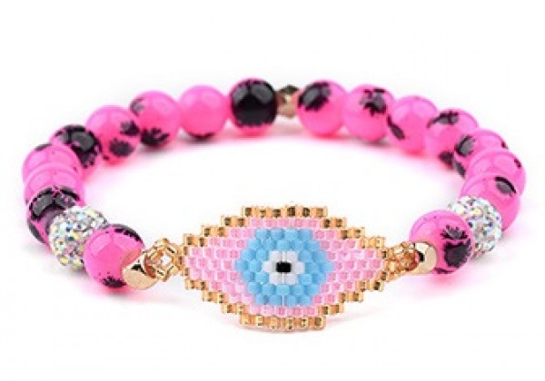 E-D6.1 B1643-023B Bracelet Eye Pink