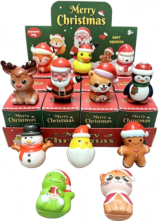 Y-A6.3 TOY2619-119 Slow Rising Squishy 5-6cm Christmas - 12pcs