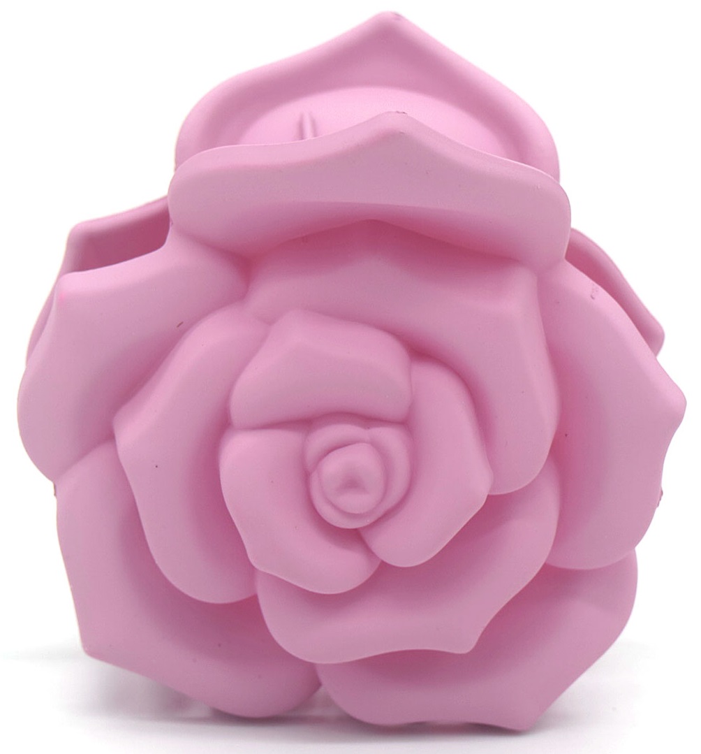 X-C9.2  H819-005-4 Hair Claw 6cm Flower Old Pink