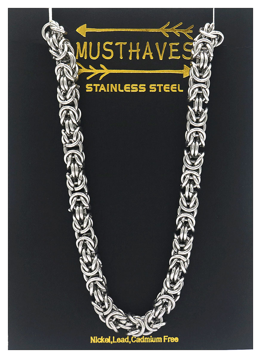 E-B11.1 N628-008 S. Steel Necklace XL 10mm Chain 55cm E-B11.1 N628-008 S. Steel Necklace XL 10mm Chain 55cm