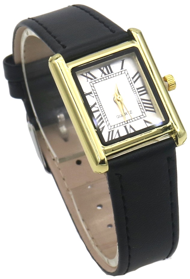 B-B8.3  W002-029-1 Quartz Watch PU Strap Black