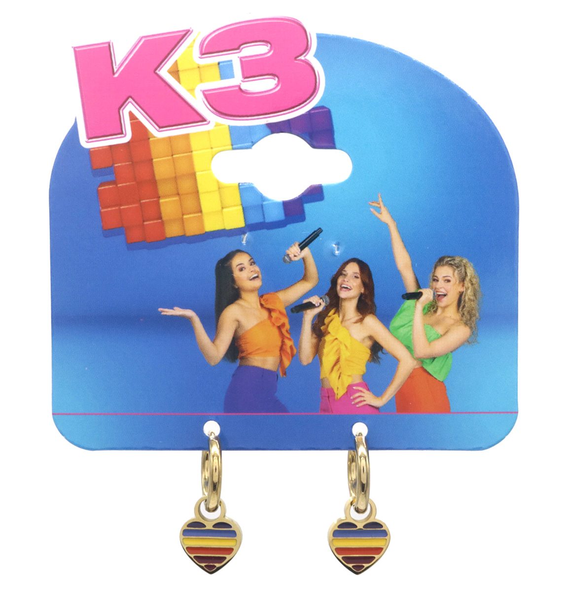 C-E17.5 K3-RBE008 S. Steel Earrings Heart