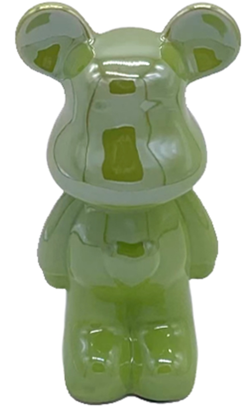 Q-H3.2 DC1048-001-2 Ceramic Bear 18cm Green
