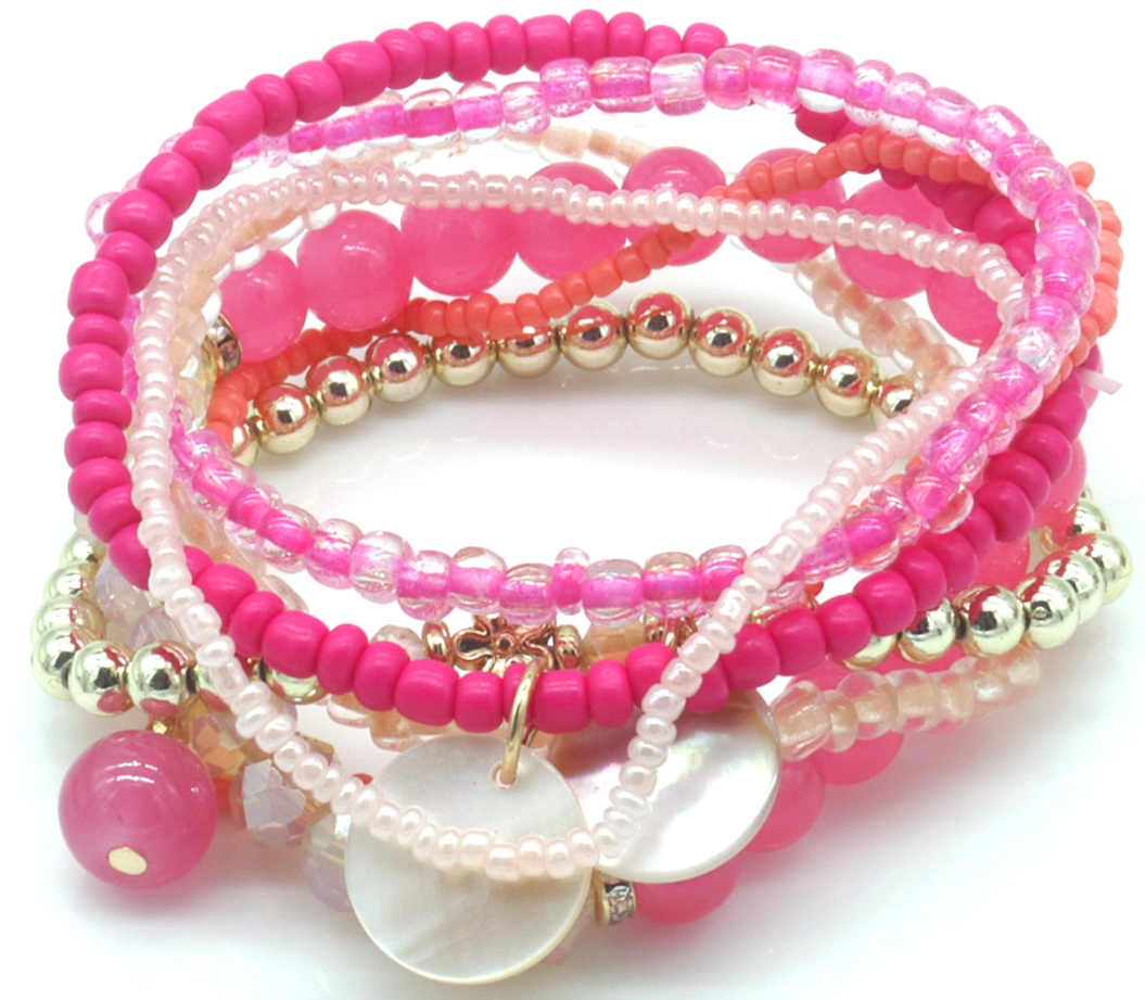 F-D22.1 B2529-035 Bracelet Set Glassbeads