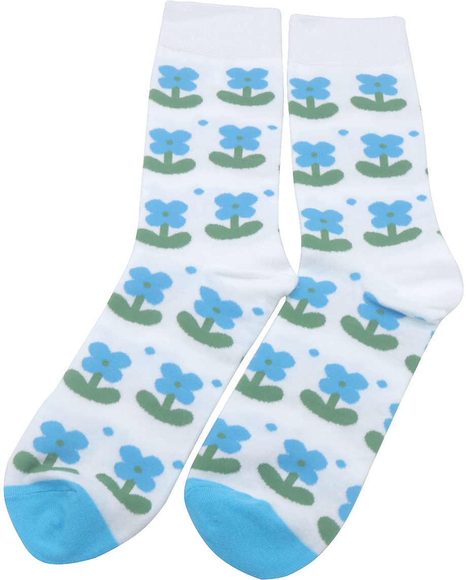S-K2.3 SOCK2512-097 Pair of Socks Size 38-46 Flowers