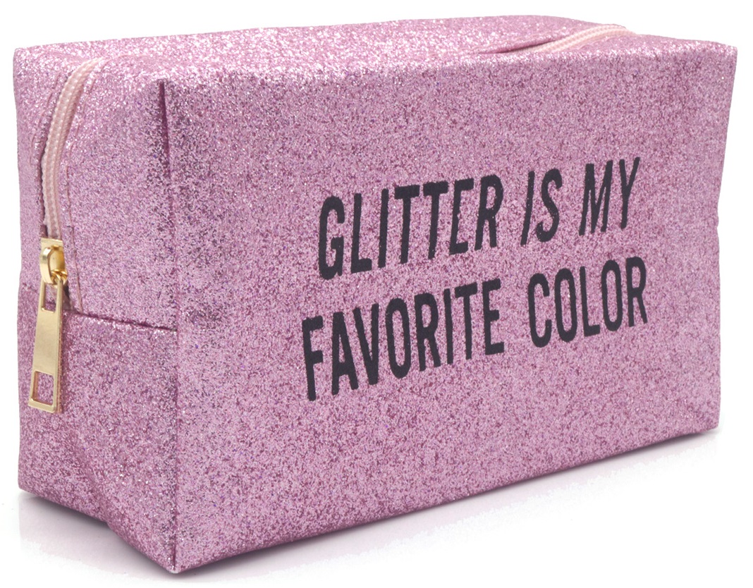 R-B4.2 BAG910-003-4 Make Up Bag Glitter 18x11x7.5cm