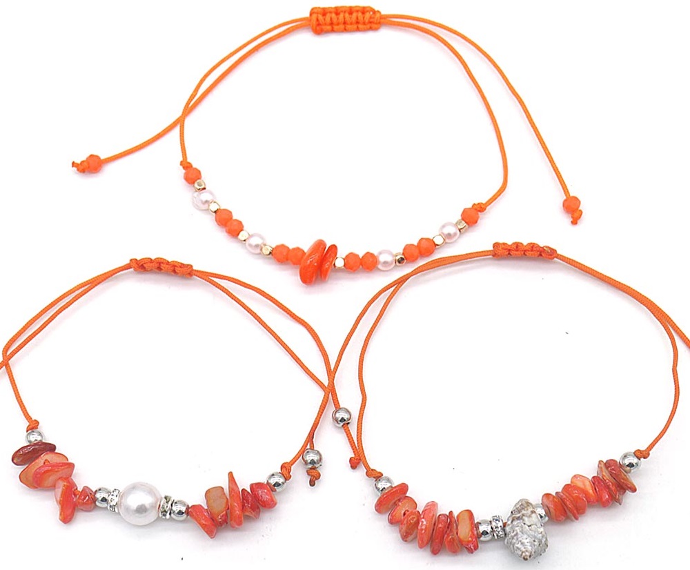 F-A15.3 B830-025-3 Bracelet Set 3pcs Orange