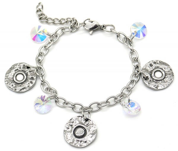 F-B6.2 B2053-002 S. Steel Bracelet  Coins 14 - 17cm For Kids F-B6.2 B2053-002 S. Steel Bracelet  Coins 14 - 17cm For Kids