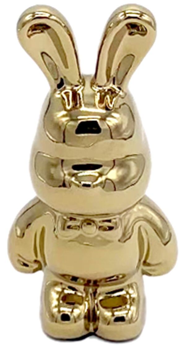 R-A4.2 DC1048-002-1 Ceramic Rabbit 16cm Gold