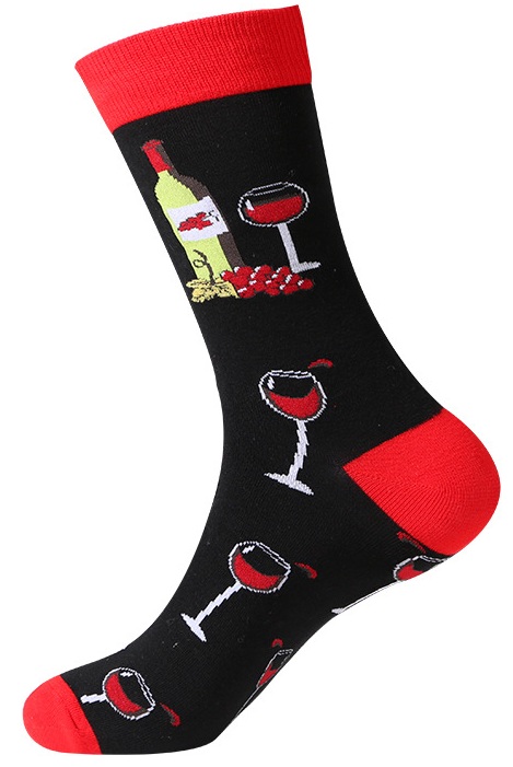 S-J8.1 SOCK2246-015-2 Pair of Socks Size 38-45 Wine
