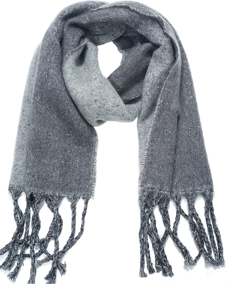 Y-D3.1 SCARF705-176-5 Winter Scarf 190x40cm - Grey