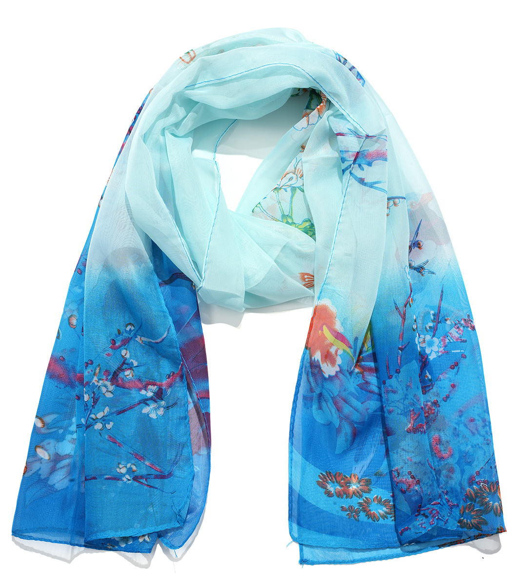 H-C12.1 SCARF2480-060-8 Summer Scarf Extra Thin 150x50cm