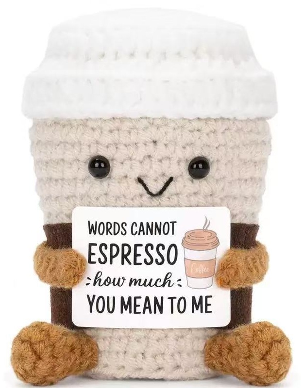 T-F2.2 T2405-454 Knitted Positive Friends - Espresso 9cm