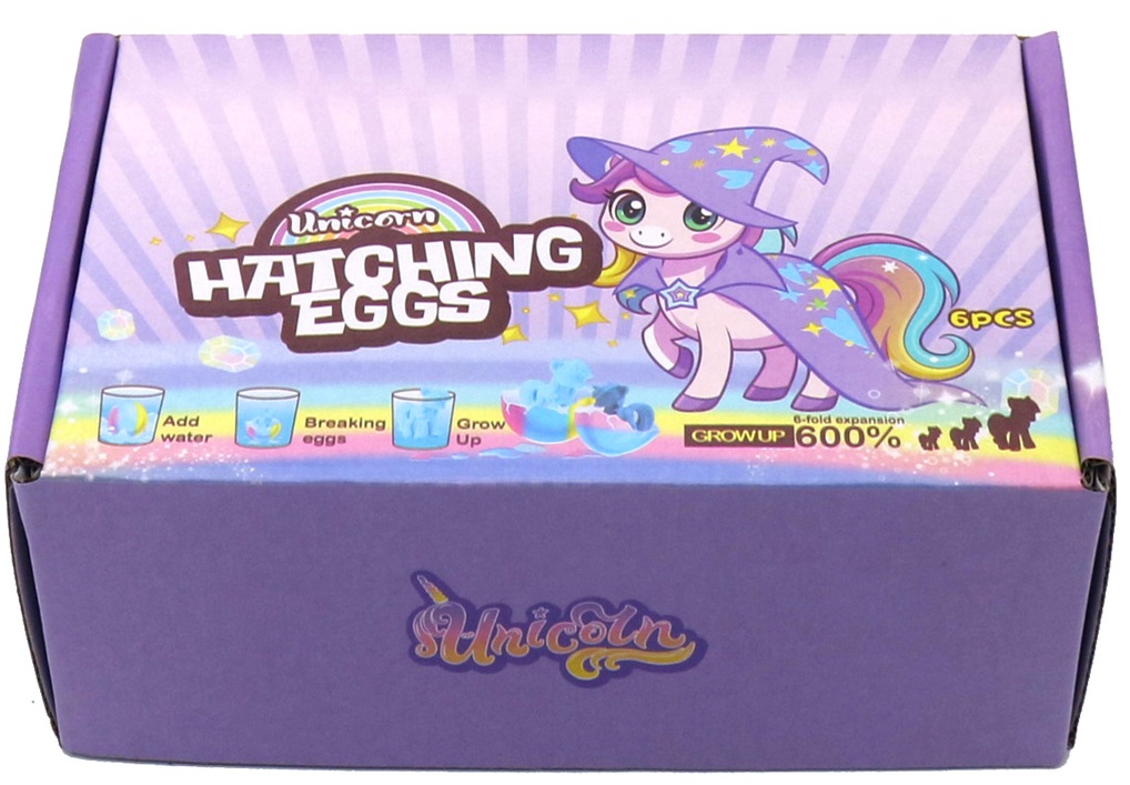 R-K2.2 TOY2535-176 Unicorn Hatching Eggs - 6pcs