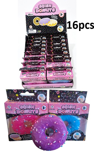 Z-B3.2 TOY2610-013 Squishy Donut - 16pcs