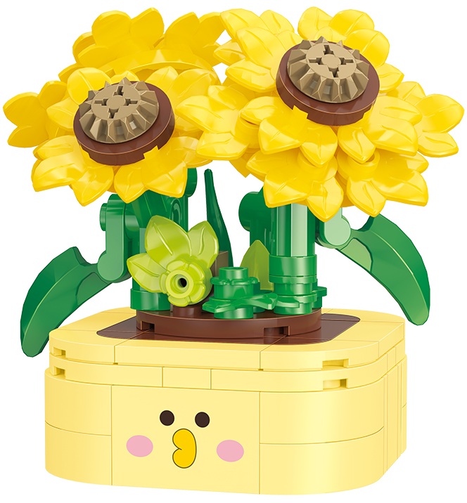 Y-C3.5 21179 Building Blocks Potted Flowers - 12pcs in Display